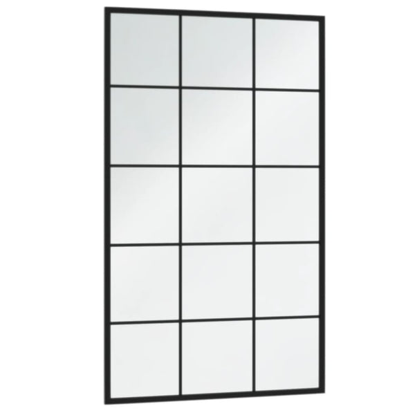 Wandspiegel Set Schwarz 100x60 cm (4 Stk.)