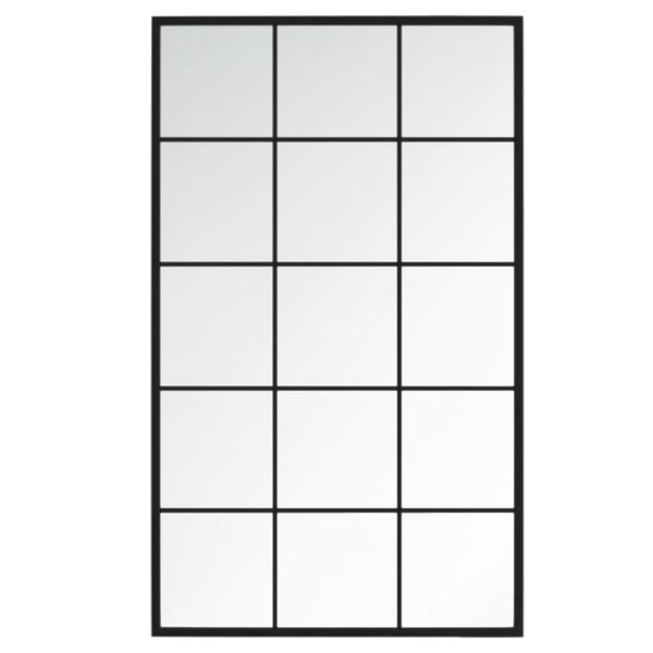 Wandspiegel Set Schwarz 100x60 cm (4 Stk.)