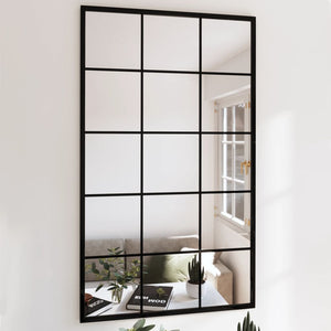 Wandspiegel Set Schwarz 100x60 cm (4 Stk.)