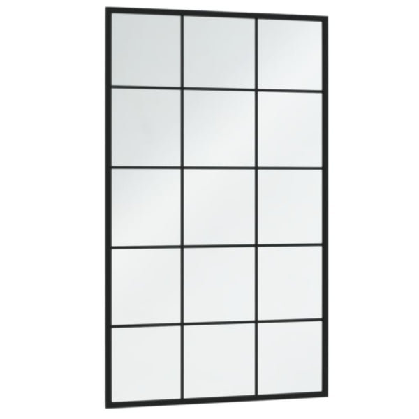 Wandspiegel Set Schwarz 100x60 cm (6 Stk.)