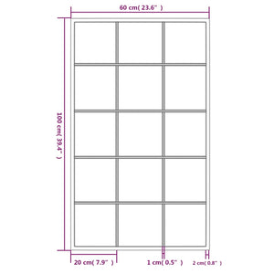 Wandspiegel Set Schwarz 100x60 cm (6 Stk.)