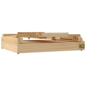 vidaXL Chevalet de table avec tiroir 41,5x37x12 cm Bois de pin massif