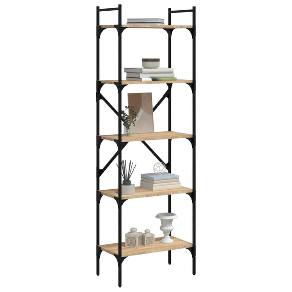 vidaXL Étagère à 5 niveaux chêne Sonoma 56x31,5x174 cm Aggloméré