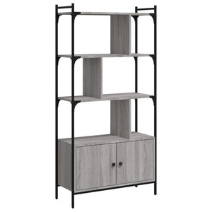 Bücherregal Grau Sonoma 76,5x30x154,5cm