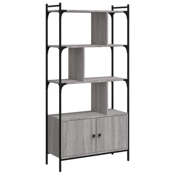 Bücherregal Grau Sonoma 76,5x30x154,5cm