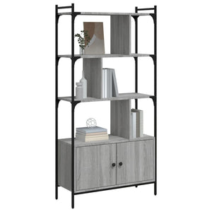 Bücherregal Grau Sonoma 76,5x30x154,5cm