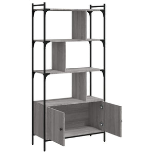 Bücherregal Grau Sonoma 76,5x30x154,5cm