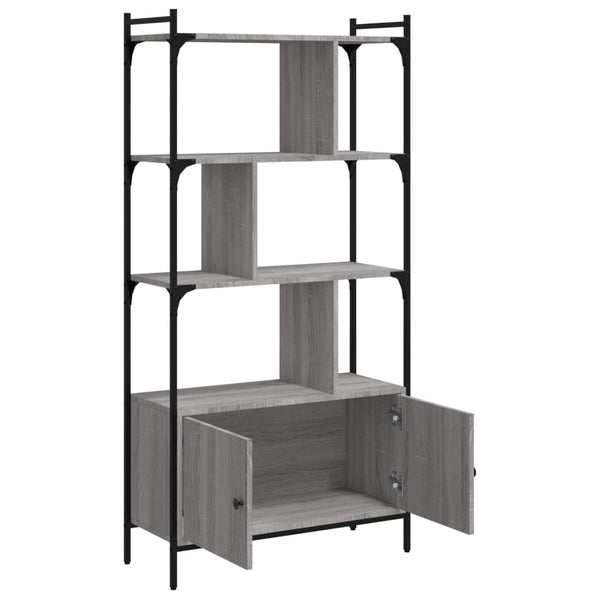 Bücherregal Grau Sonoma 76,5x30x154,5cm