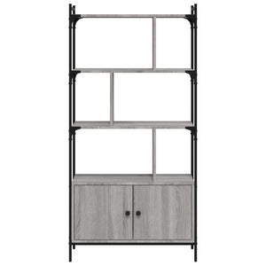 Bücherregal Grau Sonoma 76,5x30x154,5cm