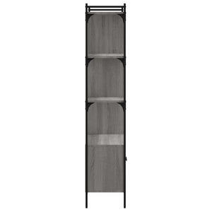 Bücherregal Grau Sonoma 76,5x30x154,5cm