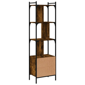 Bücherregal Räuchereiche mit Tür 154,5cm