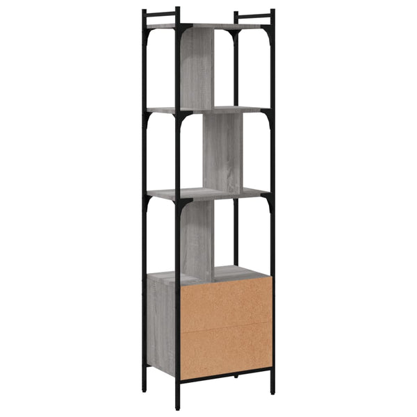 Bücherregal Grau Sonoma 44,5x154,5 cm