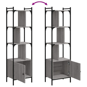 Bücherregal Grau Sonoma 44,5x154,5 cm