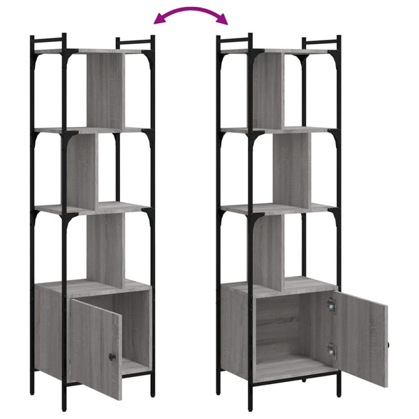Bücherregal Grau Sonoma 44,5x154,5 cm