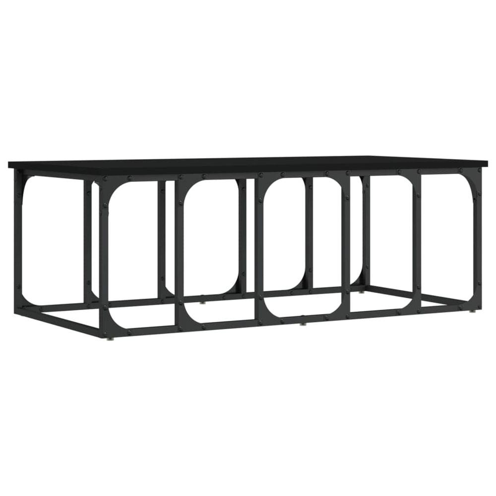 vidaXL Coffee Table Black 100x50x35.5 cm Engineered Wood
