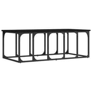 Schwarzer Couchtisch 100x50 cm