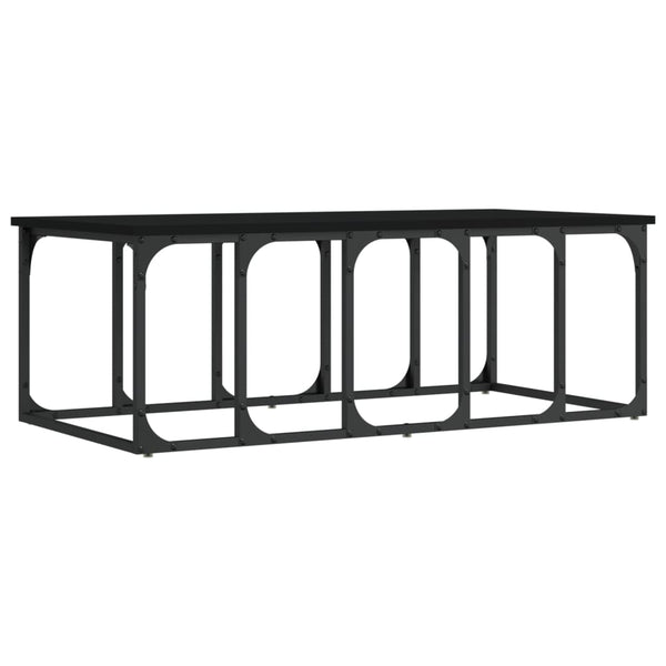 Schwarzer Couchtisch 100x50 cm
