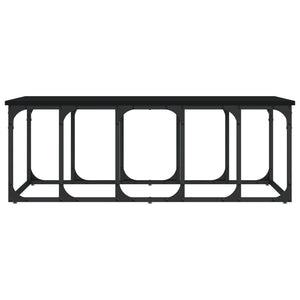 Schwarzer Couchtisch 100x50 cm