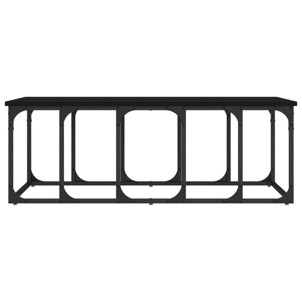 Schwarzer Couchtisch 100x50 cm