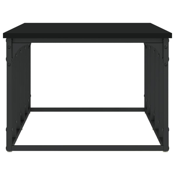 Schwarzer Couchtisch 100x50 cm