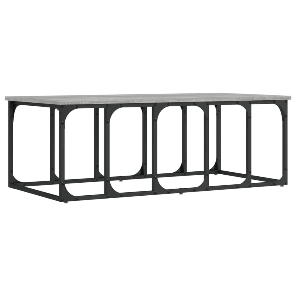 vidaXL Coffee Table Grey Sonoma 100x50x35.5 cm Engineered Wood