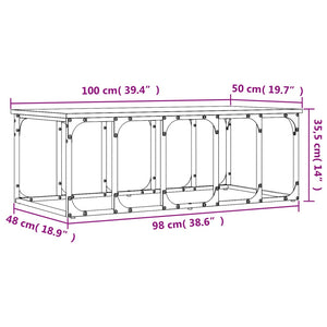 Couchtisch Grau Sonoma 100x50 cm