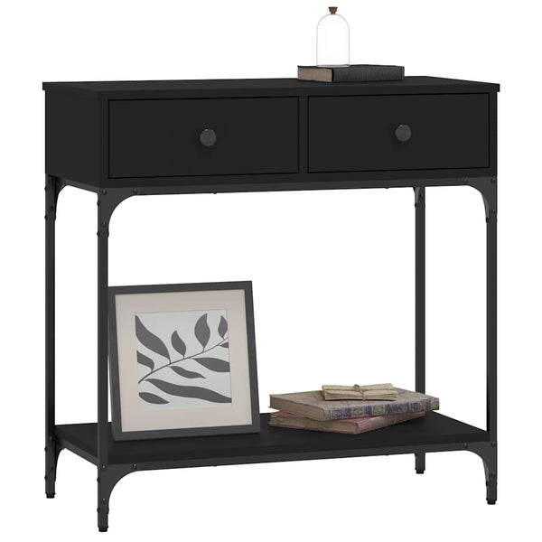 Schwarzer Konsolentisch 75 cm