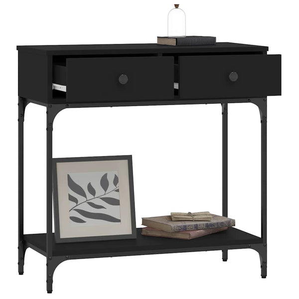 Schwarzer Konsolentisch 75 cm