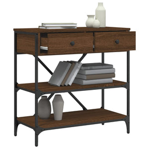 Konsolentisch Braun Eichenoptik 75 cm