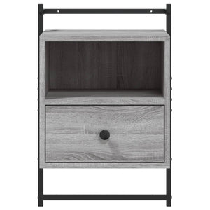 Wand Nachttische 2er-Set Grau Sonoma