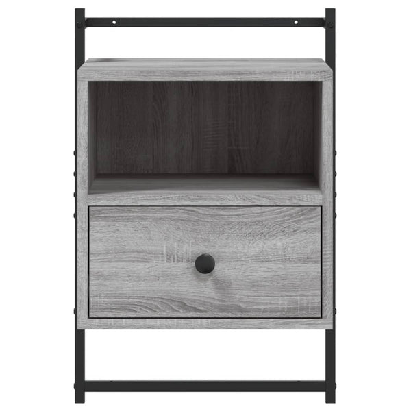 Wand Nachttische 2er-Set Grau Sonoma