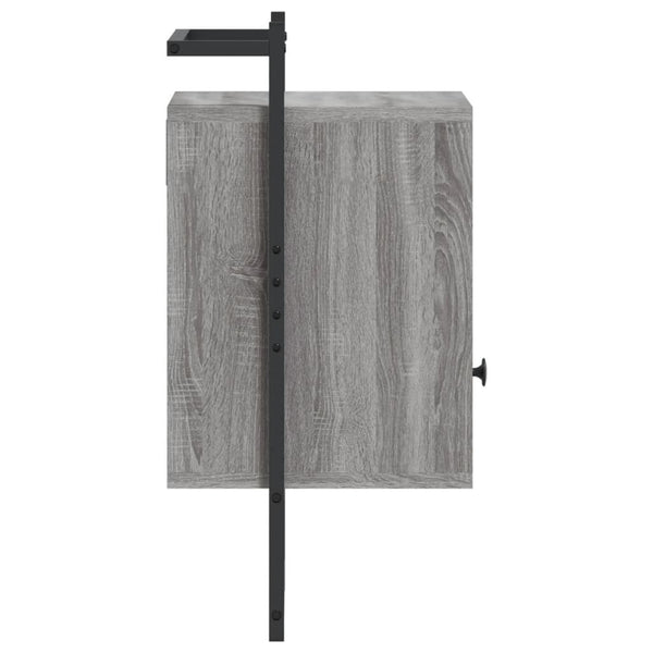 Wand Nachttische 2er-Set Grau Sonoma