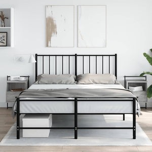 Wand Nachttische 2er-Set Grau Sonoma