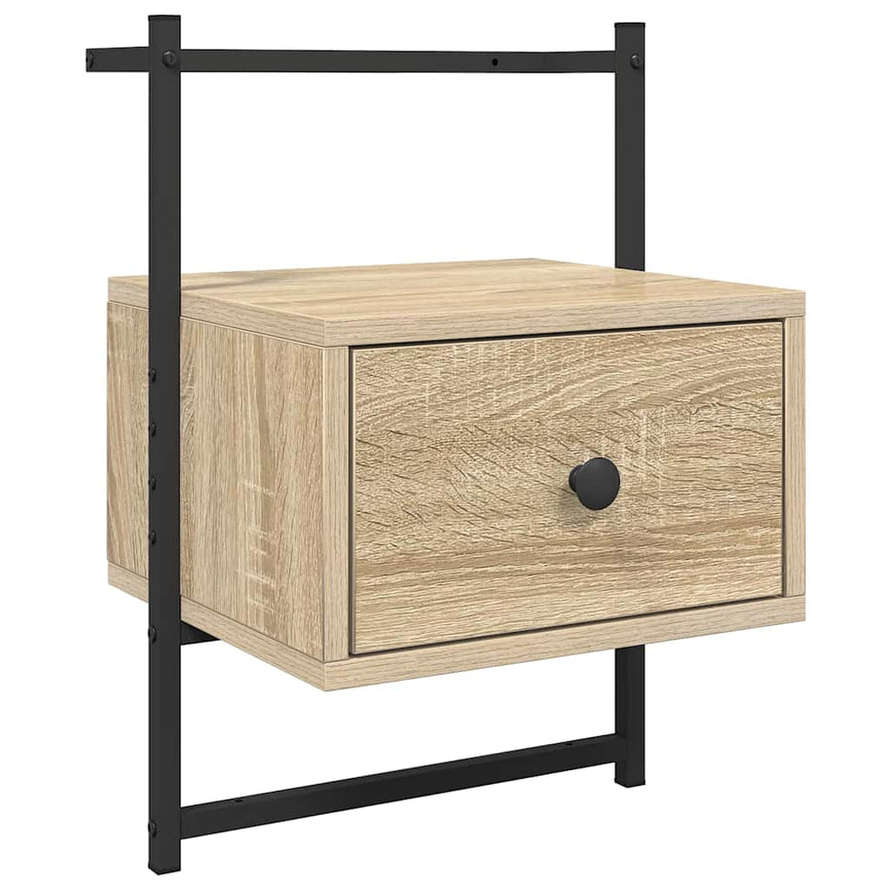 Wand-Nachttisch Sonoma Eiche 35x30x51 cm