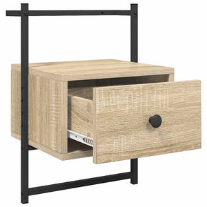 Wand-Nachttisch Sonoma Eiche 35x30x51 cm