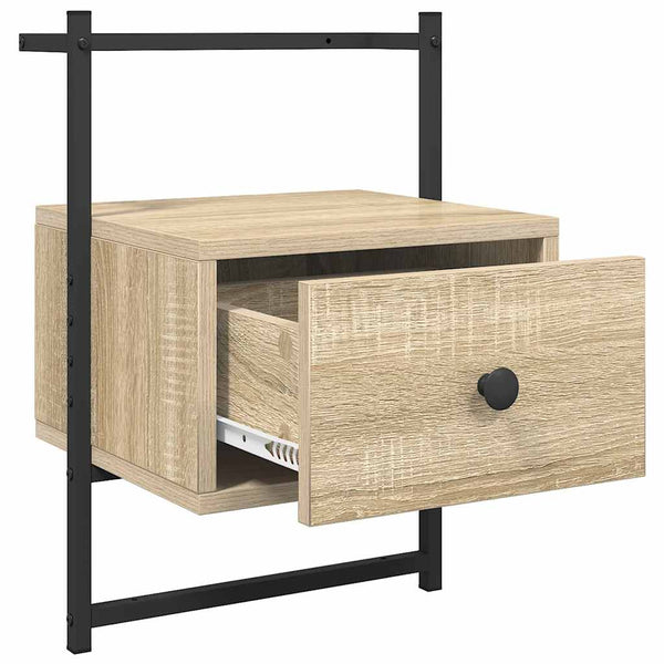 Wand-Nachttisch Sonoma Eiche 35x30x51 cm