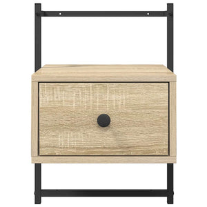 Wand-Nachttisch Sonoma Eiche 35x30x51 cm
