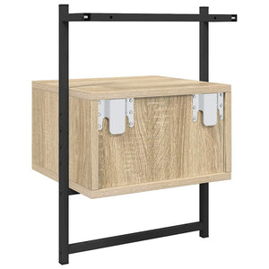 Wand-Nachttisch Sonoma Eiche 35x30x51 cm