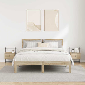 Wand Nachttische Sonoma-Eiche, 2er-Set