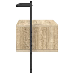 Wand Nachttische Sonoma-Eiche, 2er-Set