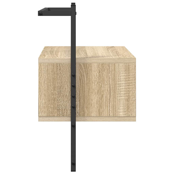 Wand Nachttische Sonoma-Eiche, 2er-Set