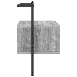 Wand Nachttisch Grau Sonoma 35x30x51cm