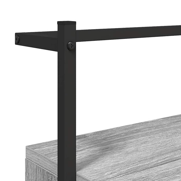 Wand Nachttisch Grau Sonoma 35x30x51cm