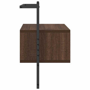 Wand-Nachttisch Braun Eiche 35x30x51 cm