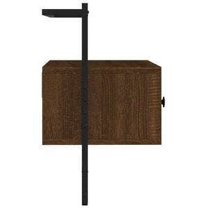vidaXL Meuble TV mural Chêne Marron 60,5x30x51 cm Bois d'ingénierie
