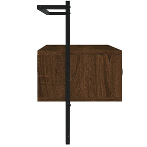 Meuble TV mural vidaXL chêne marron 100,5x30x51 cm bois d'ingénierie