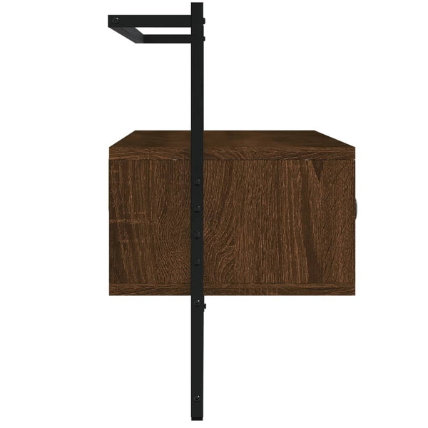 Meuble TV mural vidaXL chêne marron 100,5x30x51 cm bois d'ingénierie