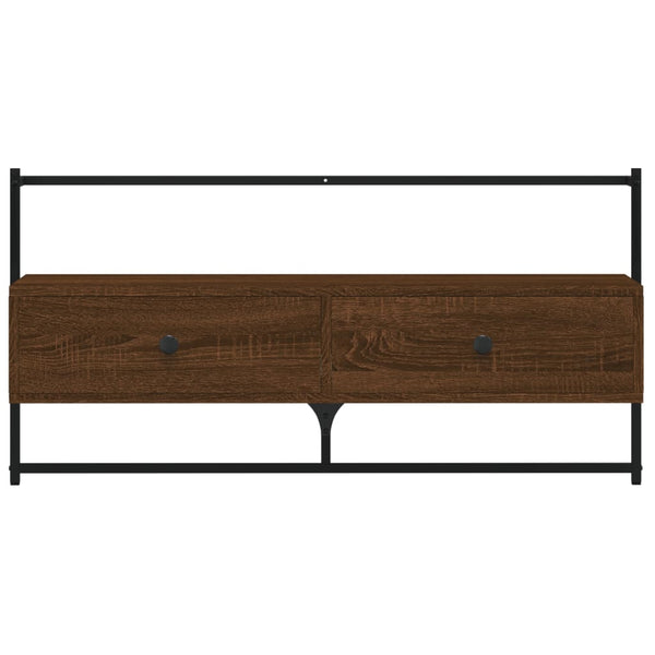 Meuble TV mural vidaXL chêne marron 100,5x30x51 cm bois d'ingénierie