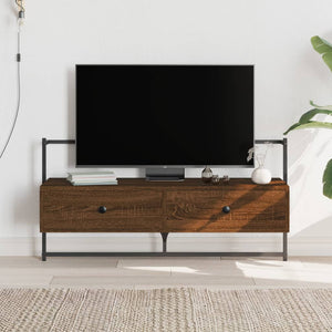 Meuble TV mural vidaXL chêne marron 100,5x30x51 cm bois d'ingénierie