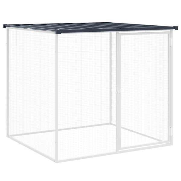 Hühnerkäfig mit Dach Anthrazit 803x98x90 cm